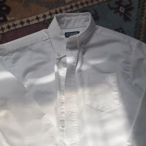 Chaps white dress shirt for boys, size 12
